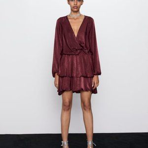 Zara  Burgundy Dress